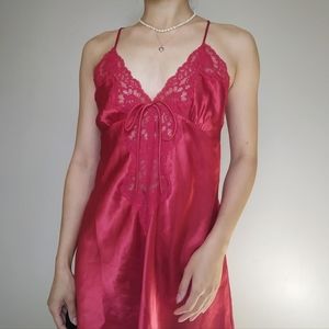 Vintage Low Back Mini Slip Dress